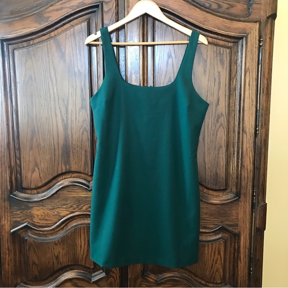 Banana Republic Green A-Line Mini Dress Size 10 NWT - Picture 3 of 6